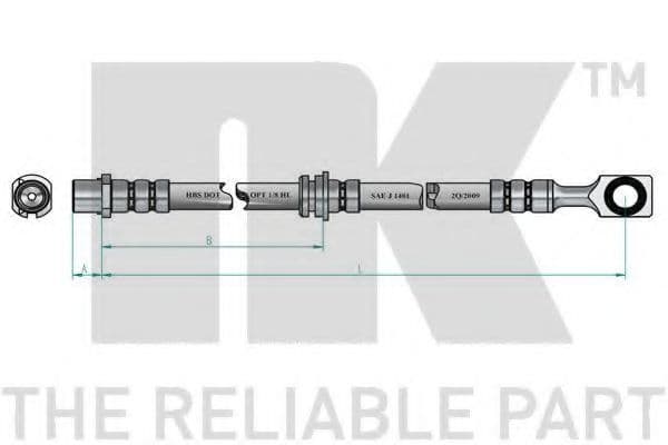 853672 NK Гальмівний шланг