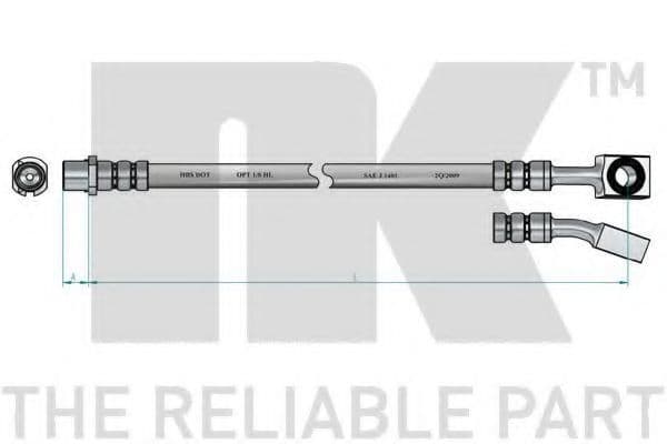 853674 NK Гальмівний шланг