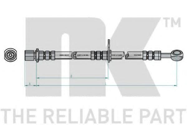 854413 NK Гальмівний шланг