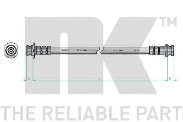 855017 NK Гальмівний шланг