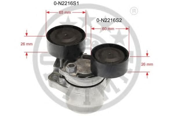 0-N2216 Optimal Натяжний ролик поліклинового ременя