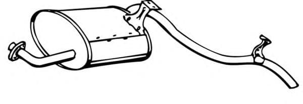 14393 Walker Глушник вихлопних газів кінцевий для Toyota Land Cruiser