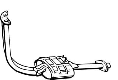 15177 Walker Средний глушитель выхлопных газов для Suzuki Vitara