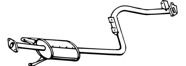 15689 Walker Середній глушник вихлопних газів для Mitsubishi Galant