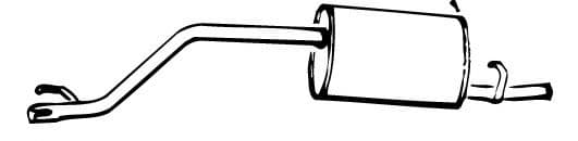 16913 Walker Глушник вихлопних газів кінцевий