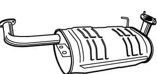 17602 Walker Средний глушитель выхлопных газов для Isuzu Trooper