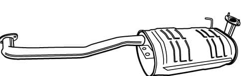 17604 Walker Средний глушитель выхлопных газов для Isuzu Trooper