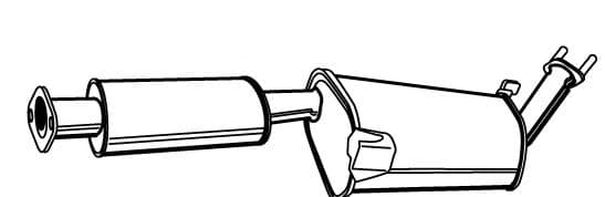 17647 Walker Средний глушитель выхлопных газов