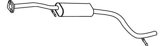 18731 Walker Середній глушник вихлопних газів для Ford Mondeo