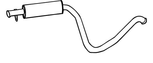 18852 Walker Средний глушитель выхлопных газов
