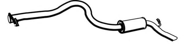 19606 Walker Глушник вихлопних газів кінцевий для Land Rover Defender