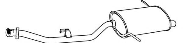 19796 Walker Глушник вихлопних газів кінцевий для BMW 3 Series