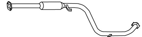 19800 Walker Середній глушник вихлопних газів для Mitsubishi Galant