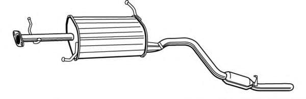 21457 Walker Глушник вихлопних газів кінцевий для Suzuki Grand Vitara