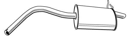 21892 Walker Глушник вихлопних газів кінцевий для Renault Kangoo