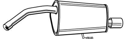 22120 Walker Глушник вихлопних газів кінцевий для Alfa Romeo 156