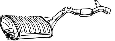 22495 Walker Глушитель выхлопных газов конечный для Mitsubishi L200