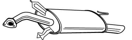 22577 Walker Глушитель выхлопных газов конечный