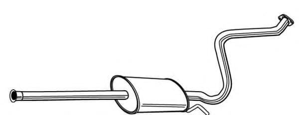 22833 Walker Середній глушник вихлопних газів для Hyundai Getz