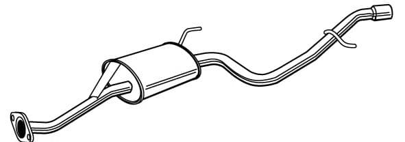 22919 Walker Глушитель выхлопных газов конечный для Honda Logo