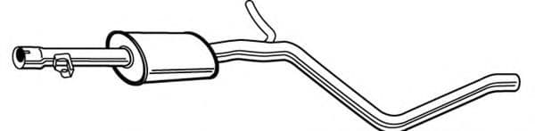 22935 Walker Средний глушитель выхлопных газов