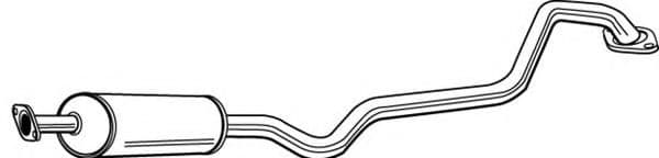 22953 Walker Средний глушитель выхлопных газов