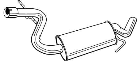 22973 Walker Средний глушитель выхлопных газов