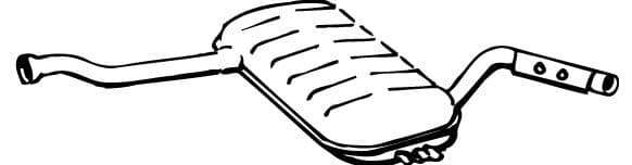 23047 Walker Середній глушник вихлопних газів