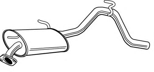 23274 Walker Глушитель выхлопных газов конечный для Suzuki Wagon R