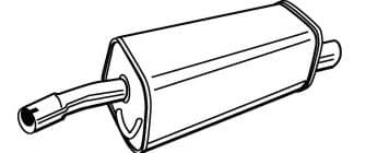 71393 Walker Глушник вихлопних газів кінцевий