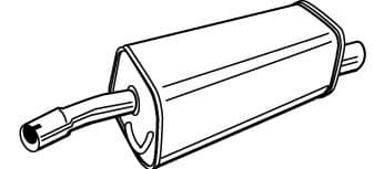 71398 Walker Глушник вихлопних газів кінцевий