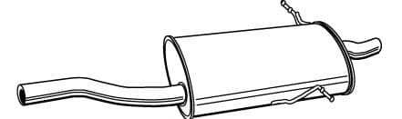 72301 Walker Глушник вихлопних газів кінцевий для BMW 3 Series