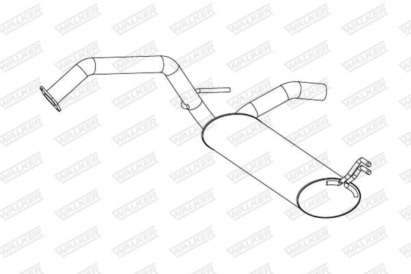25285 Walker Глушитель выхлопных газов конечный