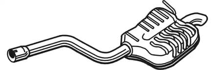 25134 Walker Глушник вихлопних газів кінцевий