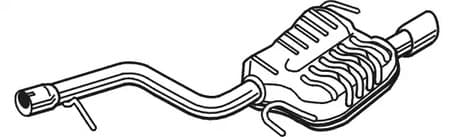 25137 Walker Глушник вихлопних газів кінцевий