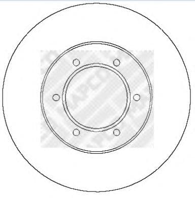 15281 MAPCO Тормозной диск для Kia Pregio