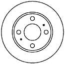 25514 MAPCO Тормозной диск