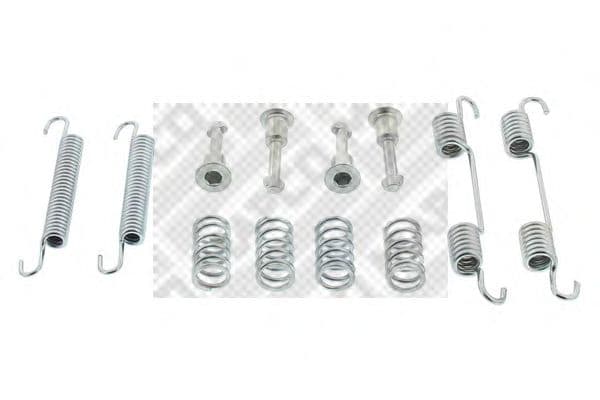 9182 MAPCO Монтажний комплект барабанних гальмівних колодок