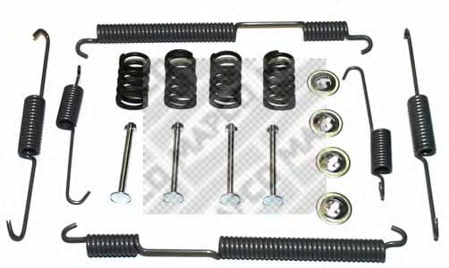 9151 MAPCO Монтажный комплект барабанных тормозных колодок