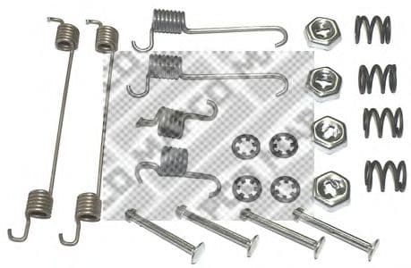 9153 MAPCO Монтажний комплект барабанних гальмівних колодок