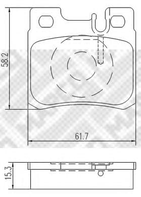 6706 MAPCO Тормозные колодки