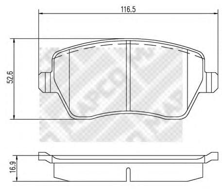 6758 MAPCO Тормозные колодки