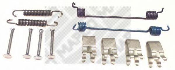 9713 MAPCO Монтажный комплект барабанных тормозных колодок