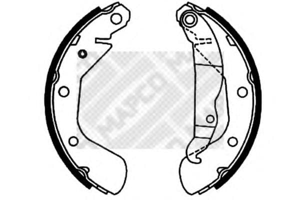 8821 MAPCO Гальмівні колодки