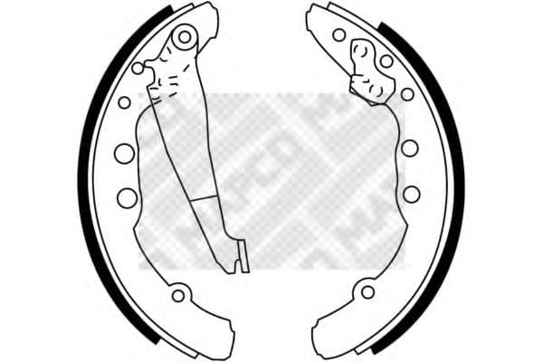 8822 MAPCO Гальмівні колодки
