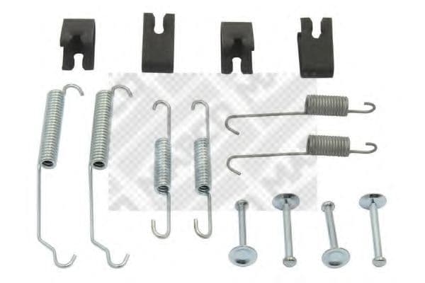 9161 MAPCO Монтажный комплект барабанных тормозных колодок для Mercedes A-Class