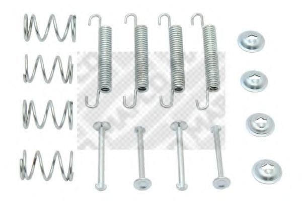 9169 MAPCO Монтажный комплект барабанных тормозных колодок