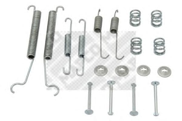 9170 MAPCO Монтажный комплект барабанных тормозных колодок