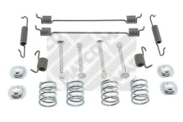 9114 MAPCO Монтажний комплект барабанних гальмівних колодок