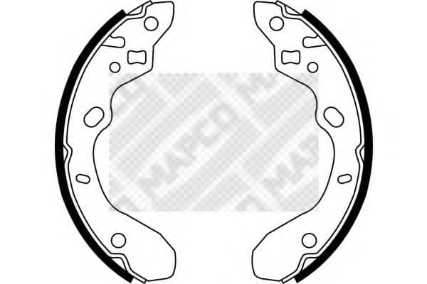 8559 MAPCO Тормозные колодки для Mazda 323